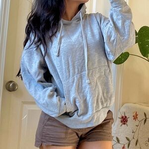 Gildan Women's Heather Gray Hooded Sweatshirt